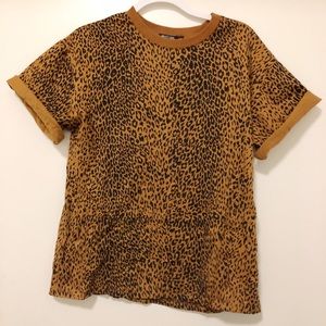 Nastygal leopard T-shirt
